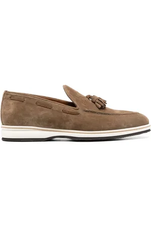 Bontoni Tassel-detail suede loafers