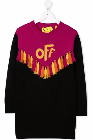 OFF-WHITE Tassel-detail jumper dress