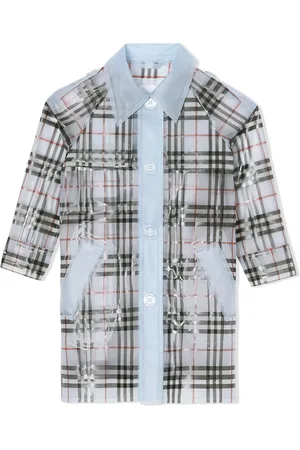 Burberry Check-print waterproof trench coat