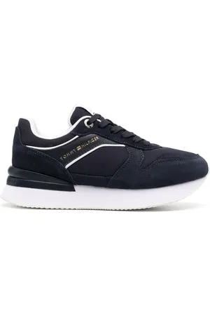 Tommy Hilfiger Logo-debossed low-top suede sneakers