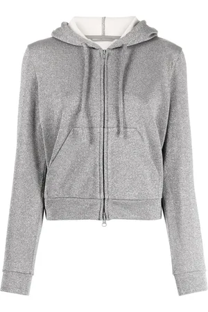 JNBY Glittered zip-front hoodie
