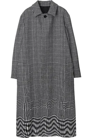 Burberry Warped houndstooth-pattern coat
