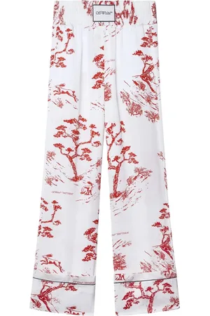 OFF-WHITE Logo-patch pyjama trousers