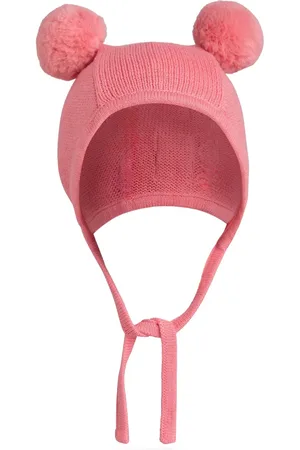 Mini Rodini Pompom-ears hat