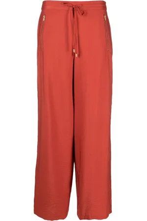 DKNY Straight-leg drawstring-fastening trousers