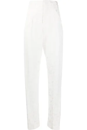 Isabel Marant Tapered geometric print trousers