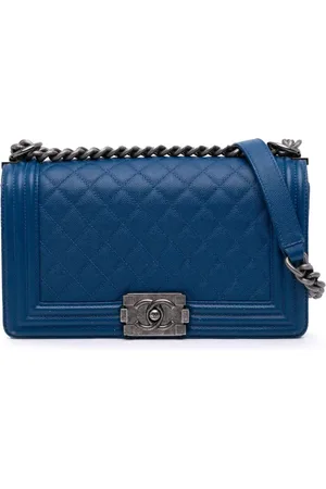 CHANEL 2016-2017 Old Medium Quilted Caviar Boy Flap crossbody bag