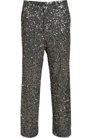 NINEMINUTES Sequin-embellished trousers