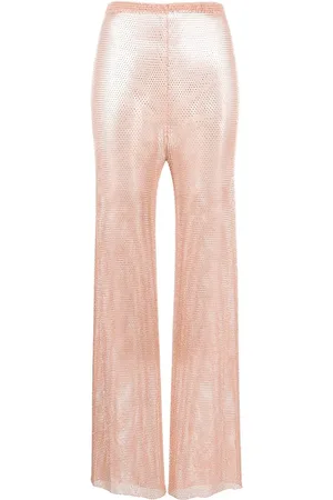 SANTA BRANDS Sheer rhinestone-embellished trousers