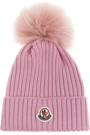 Moncler Logo-patch beanie hat