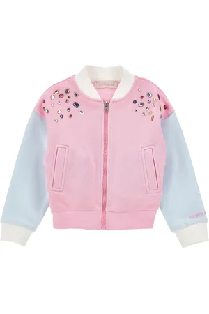 MONNALISA Jewel-embellished bomber jacket