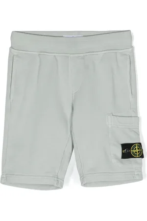 Stone Island Compass-badge cotton cargo trousers