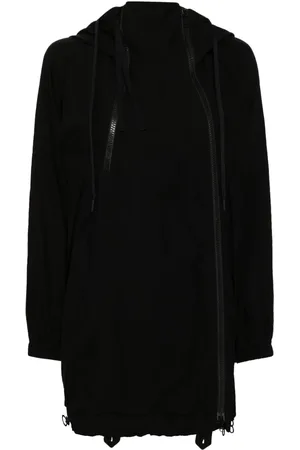 YOHJI YAMAMOTO Asymmetric hooded jacket