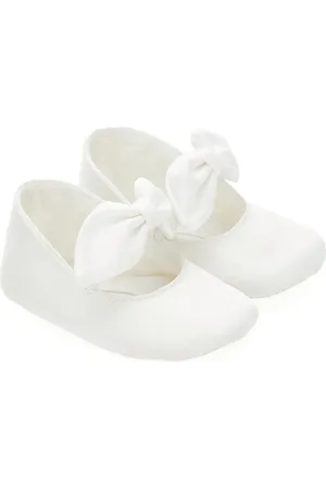 MONNALISA Bow-detail crib shoes