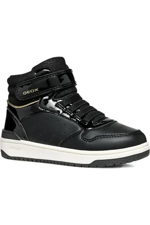 Geox Washiba patent high-top sneakers