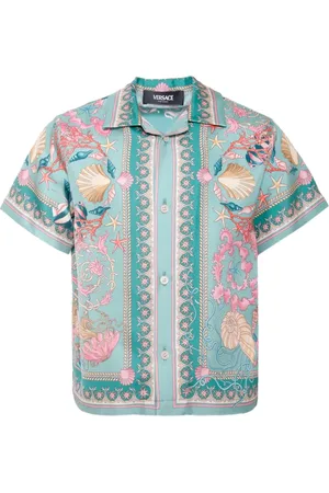 VERSACE Underwater Barocco-short-sleeve shirt
