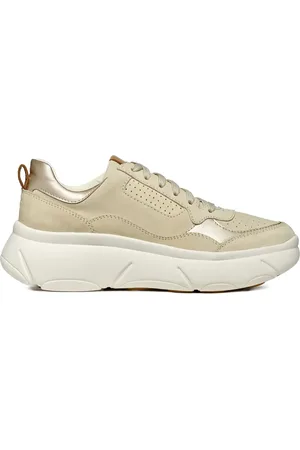 Geox Perforated suede leather sneakers