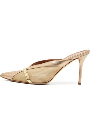 MALONE SOULIERS 90mm metallic pointed-toe mules