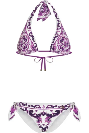 Dolce & Gabbana Maiolica-print bikini set