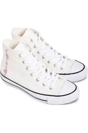 Converse Chuck Taylor All Stars floral-embroidered high-top sneakers