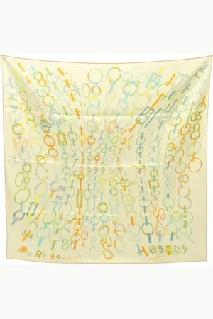 Hermès 2020 90 Dou Re Boucles scarf