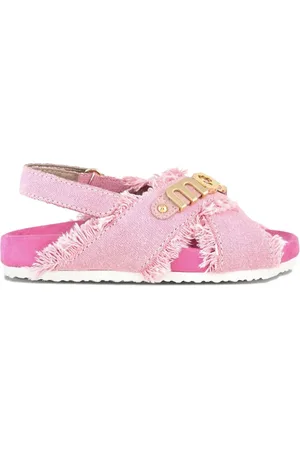 Mou Fringed logo sandals