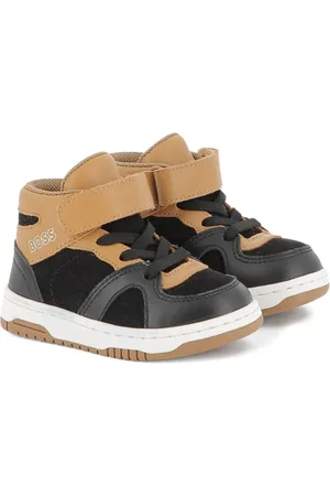 HUGO BOSS High-top touch-strap sneakers