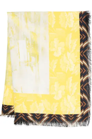 PIERRE-LOUIS MASCIA Floral-print fringed scarf