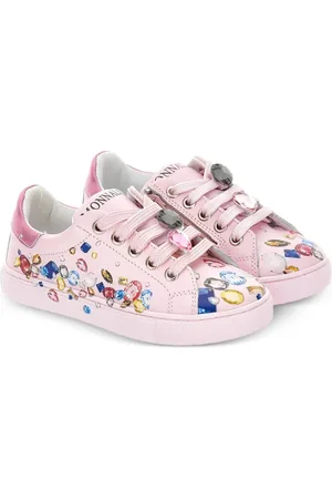MONNALISA Leather sneakers