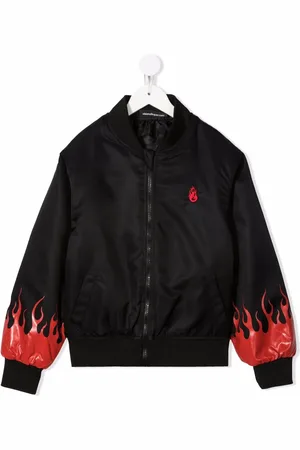 Vision Of Super Flame-print bomber jacket