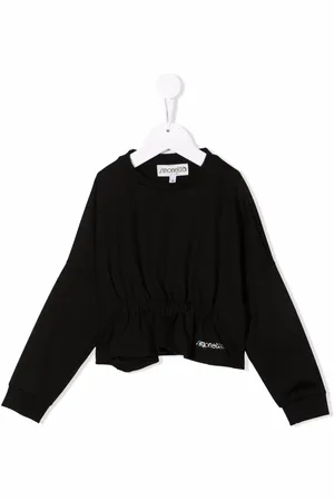 Simonetta Rhinestone-embellished logo blouse