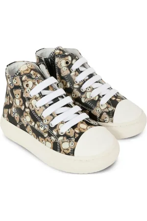 Moschino Teddy-print high-top trainers