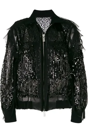 SACAI Sequin-embellished bomber jacket
