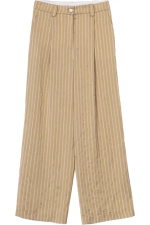 ALYSI Pleated striped trousers