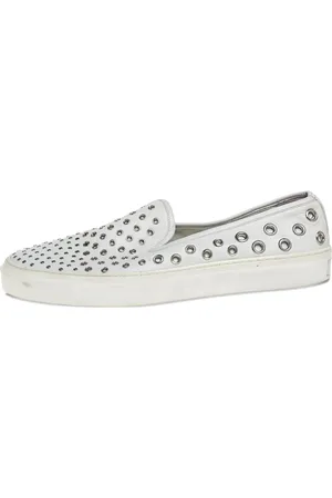 Gucci Eyelet-embellished slip-on sneakers