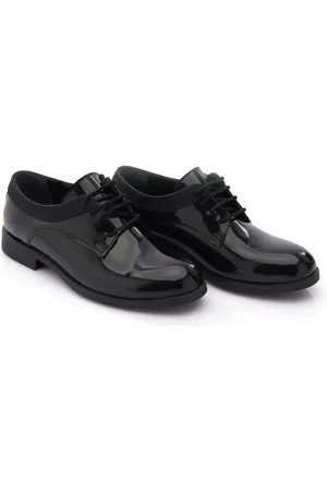 M. Moustache Patent-leather oxford shoes
