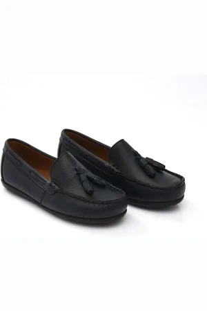 M. Moustache Tassel-front faux leather loafers