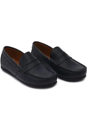 M. Moustache Faux leather penny loafers