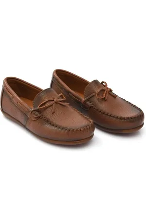 M. Moustache Leather moccasin loafers