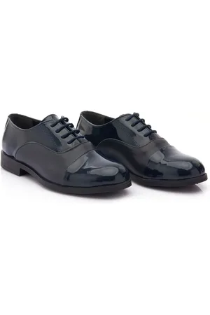 M. Moustache Patent-leather oxford shoes