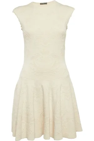 Alexander McQueen Jacquard floral mini dress