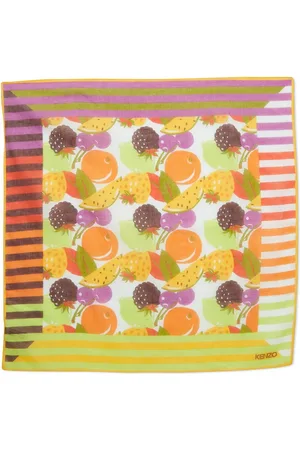 Kenzo Fruit-print cotton scarf