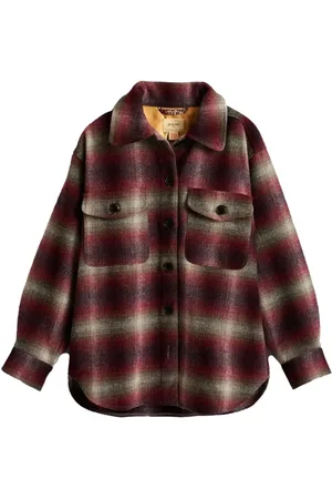 Bellerose Ariel fringed checked shirt