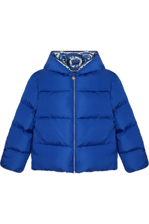 VERSACE Barocco Foulard hooded puffer jacket