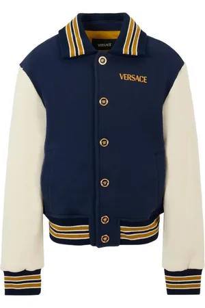 VERSACE Contrast-sleeve bomber jacket