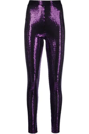 ALEXANDRE VAUTHIER High-waisted sequin-design leggings