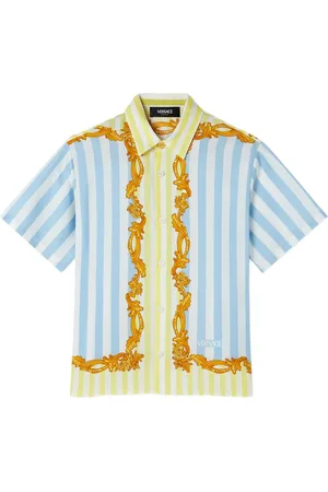 VERSACE Barocco pinstripe silk shirt