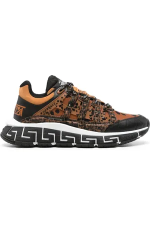 VERSACE Trigreca Dalmatian-print sneakers