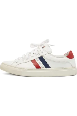 Moncler Ryegrass stripe-detail leather sneakers