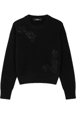 VERSACE Embroidered-detail sweater